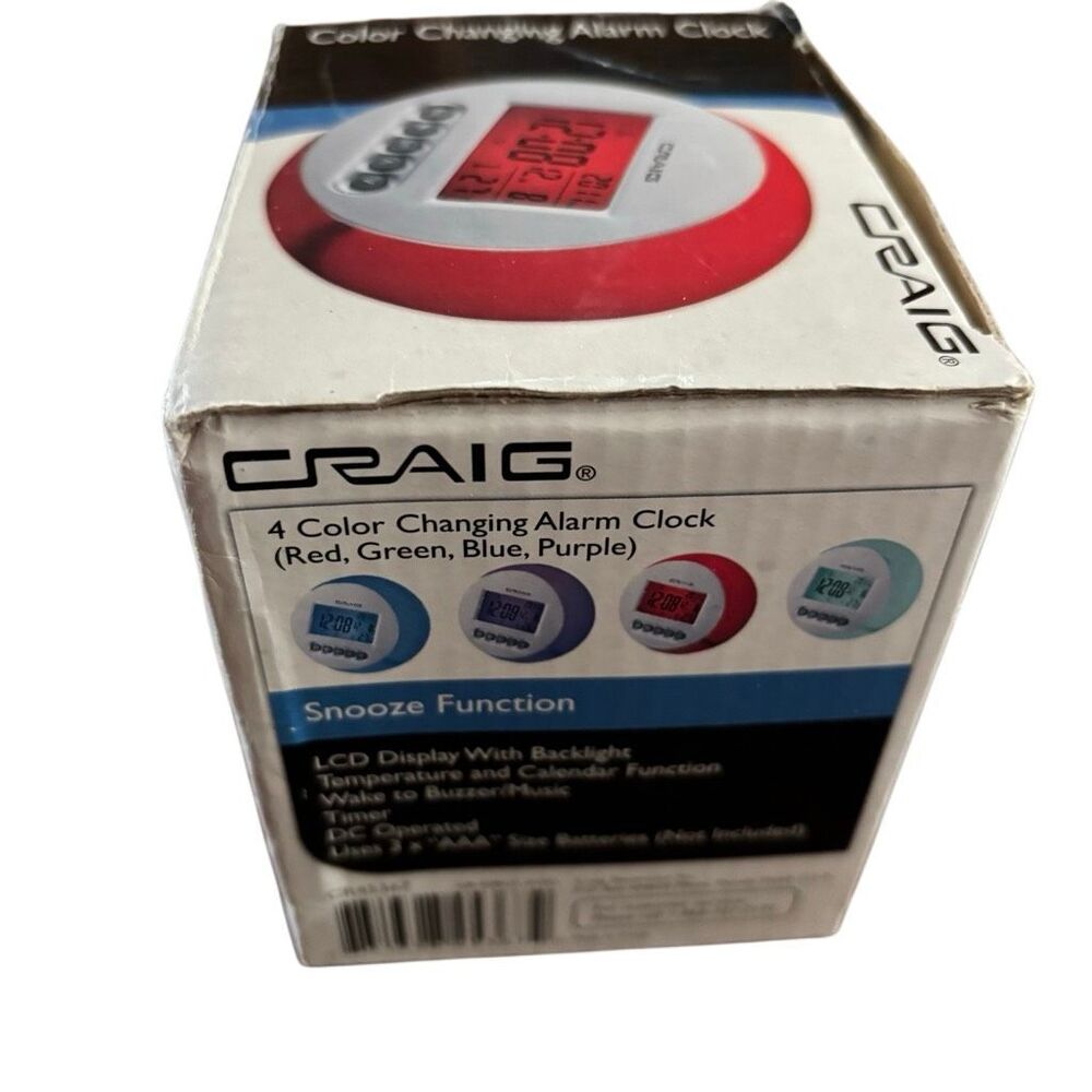 Craig Color Changing Alarm Clock *New* - Picture 6 of 6